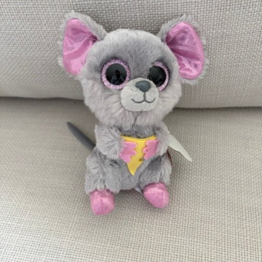 Ty Beanie Boos Squeaker Mouse Plush 6” Collectible